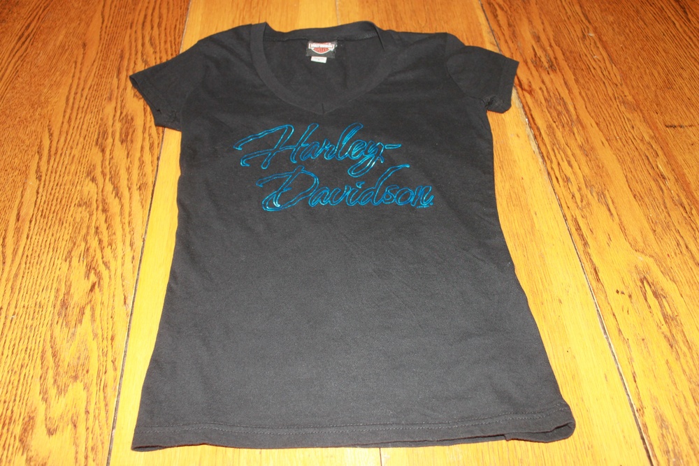 Harley-Davidson Shirt Womens Small Mile High Denver Colorado Motorcycle Tee
